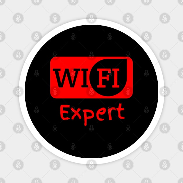 Wifi Expert Magnet by TeeVee